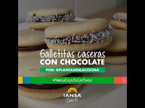 Galletitas con chocolate #CeroK 😋 Receta en la descripción 👉 #Stevia #Receta #Iansa