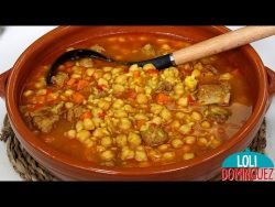 GUISO DE GARBANZOS CON ARROZ, RECETA FÁCIL Y NUTRITIVA – Loli Domínguez – Recetas &# ...