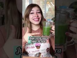JUGO VERDE PARA BAJAR DE PESO RÁPIDO #receta #bajardepesorapido #jugoverde