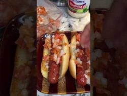 La comida de hoy #shorts #food #receta #comida #recipe #hotdogs
