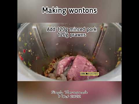 Making wontons with Thermomix Tm6