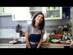 Menú:Vichyssoise de calabacín y flan en thermomix.