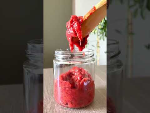 MERMELADA DE FRUTILLA 🍓 Fácil y rápida | Receta en 1 minuto | SIN AZÚCAR 🔥