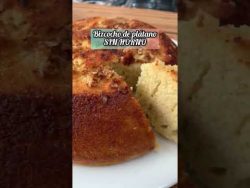 Pan de plátano sin horno #shorts #pansinhorno #receta