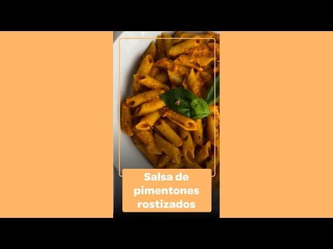 Prepara esta deliciosa salsa de pimentones rostizados para tus pastas. …#shorts #Receta