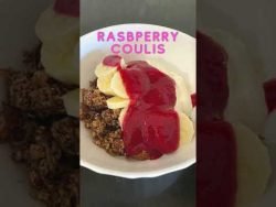 Raspberry Coulis (Sauce/Topping) made in the Thermomix® TM6