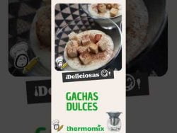 Receta de Gachas Dulces para hacer con Thermomix – Postre Rápido y Fácil #shorts #shortrecipe