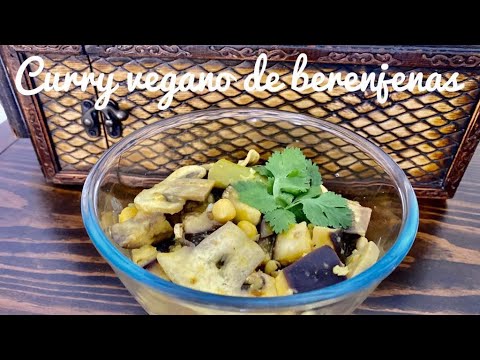 Receta fácil Curry vegano de berenjenas con thermomix 💚 receta con subtítulos