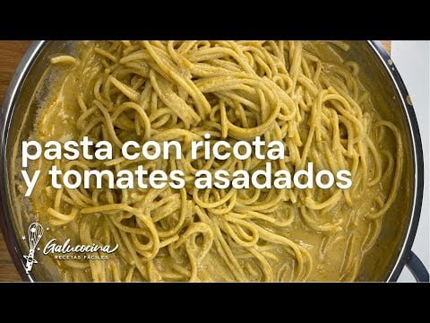 #RECETA: Pasta con salsa de ricota y tomates asados 🍝
