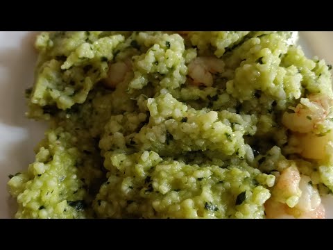 Risotto de espinacas y gambas,fácil y rico con Thermomix