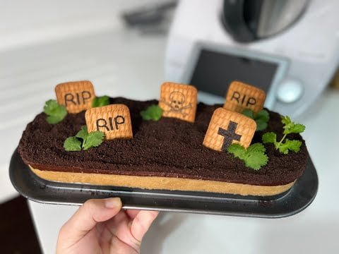 Tarta cementerio en THERMOMIX 💀🎃