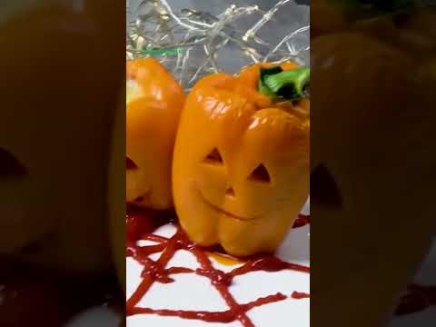 Thermomix® Recipes – Stuff Pepper with Minced Chicken and Pasta
