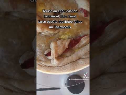 Tourte au choux pâte feuilletée maison au Thermomix #thermomix #tm6 #pâtefeuilletée #thermomixtm6