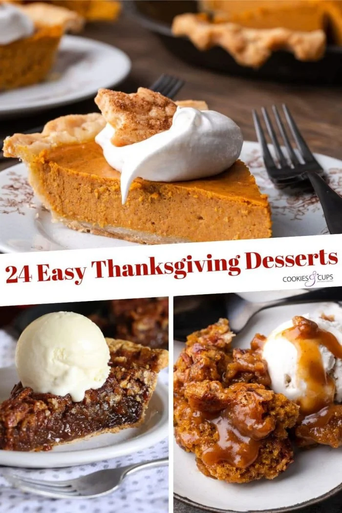24 de las MEJORES recetas de postres de Acción de Gracias