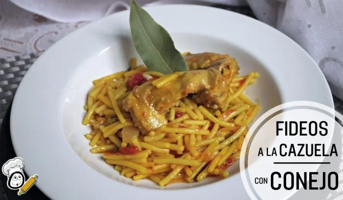 Fideo a la Cazuela con Conejo Receta Casera y Tradicional