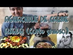 AGUACHILE DE CARNE ASADA (Corte grueso) #aguachile #cortes #carneassada #receta