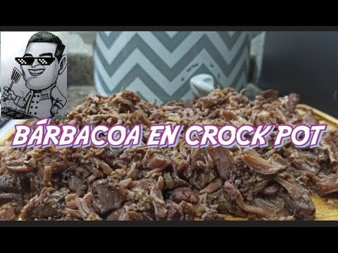 Barbacoa en cock pot, #crockpotcooking #receta #barbacoa