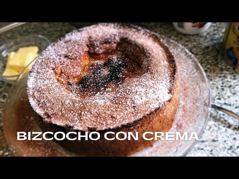 BIZCOCHO con CREMA 🥮 Receta muy fácil con Mycook touch taurus . Mycook touch recetas