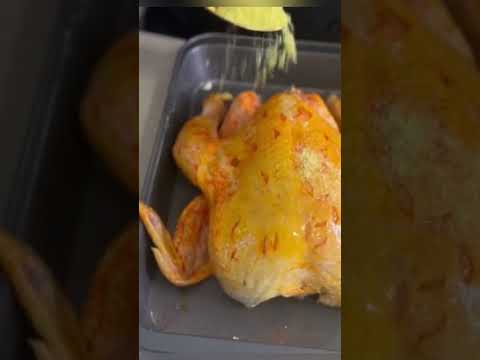 Como hacer un pollo horneado #receta #facil #recetanavideña