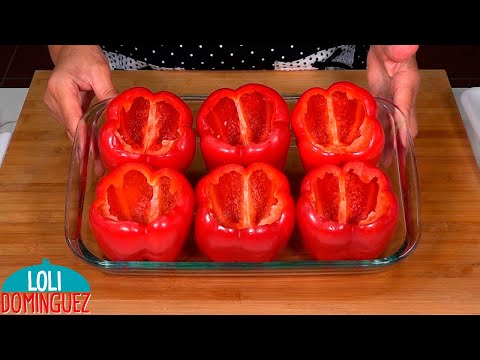 EL RELLENO DE ESTOS PIMIENTOS TE VA A SORPRENDER, SALUDABLES Y MUY FÁCILES – Loli Domínguez – Receta