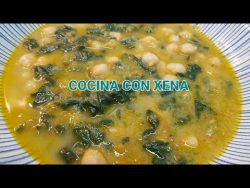 GARBANZOS CON ESPINACAS, ZANAHORIAS Y PUERROS, THERMOMIX