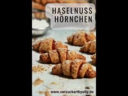 Mini Haselnuss Hörnchen mit Frischkäse, mit oder ohne Thermomix®, Weihnachtskekse, einfach backen