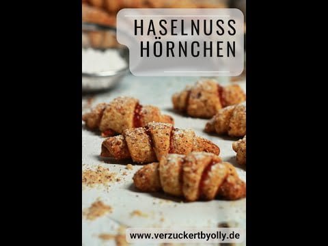 Mini Haselnuss Hörnchen mit Frischkäse, mit oder ohne Thermomix®, Weihnachtskekse, einfach backen
