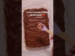 Pastel de Vainilla y Betún de chocolate #chocolate #pasteles #pasteleria #tortas #receta #postres