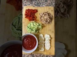 Pizza de coliflor #coliflor #pizza #keto #recetasfaciles #receta #salud #saludable