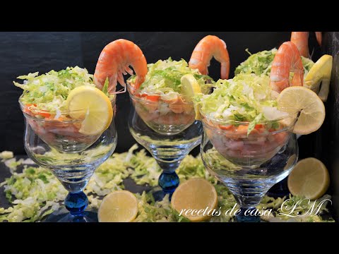 RECETA PARA NAVIDAD CÓCTEL DE MARISCO BUENISIMO