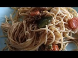 Tallarines orientales, fácil y rico con Thermomix