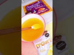 Vasitos de gelatina Candy Corn 🧡💛🤍 #gelatina #jelly #receta #halloween #short