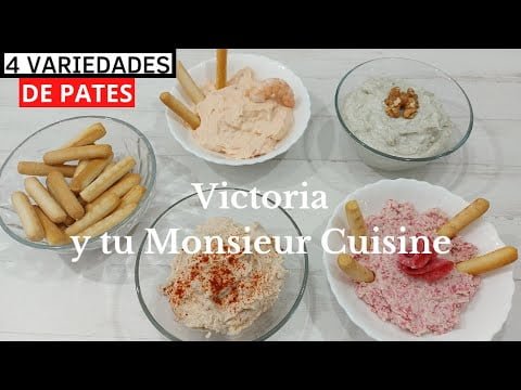 4 Deliciosos patés bien sencillos de hacer en Monsieur Cuisine y Thermomix