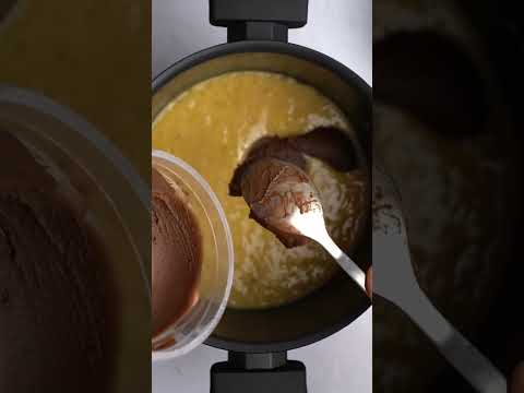 Banana bread con Crema al Cacao #shukran #saludable #cremacacao #receta #postres