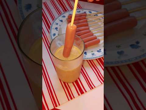 BANDERILLAS fácil y rápido 🤤🌭 #shorts #short #recipe #receta #viral