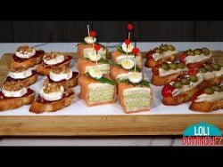 CANAPÉS O APERITIVOS ESPECIAL NAVIDAD FÁCILES Y DELICIOSOS – Loli Domínguez – Receta ...