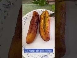 Canoas de plátano Salvadoreña #receta #platanos #elsalvador