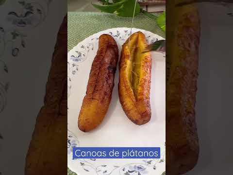 Canoas de plátano Salvadoreña #receta #platanos #elsalvador
