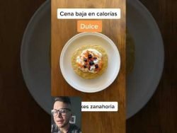 CENA DULCE Y SALADA BAJA EN CALORÍAS🤤 #bajadepeso #receta #ayuno #recetasfaciles #recetassaludables