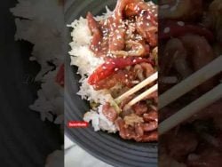 como hacer mongolian beef ASRM #receta #carne #asianfood #recetarapida