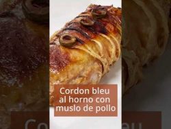 Cordon bleu de pollo #pollorelleno #receta #recetafacil #pollo #polloalforno #polloalhorno