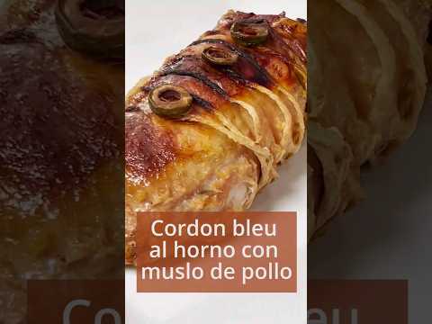 Cordon bleu de pollo #pollorelleno #receta #recetafacil #pollo #polloalforno #polloalhorno