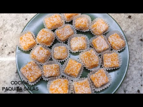 DELICIAS DE ZANAHORIA Y COCO con thermomix/RECETA FACIL/COCINA PAQUITA SALAS
