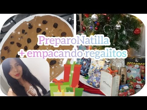 Empaco regalos de navidad|+ preparé natilla #regalosnavidad #navidad2022 #natilla #receta