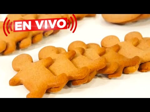 En VIVO: GALLETAS de JENGIBRE 😍🍪😋, receta fácil y rápida en directo