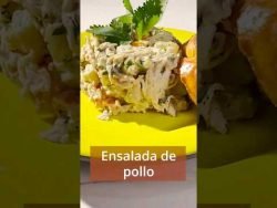 ensalada de pollo navideña #ensaladadegallina #recetanavideña #navidadvenezolana #receta