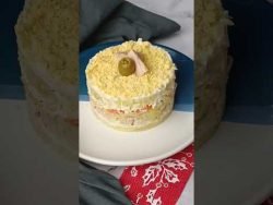 🎄Ensaladilla o ensalada mimosa individual🎄 #receta #recetafacil #navidad