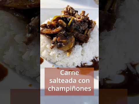 lomito salteado con champiñones y sésamo #receta #recetafacil #salteado #recetarápida #thai