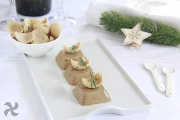 Panna cotta de boletus