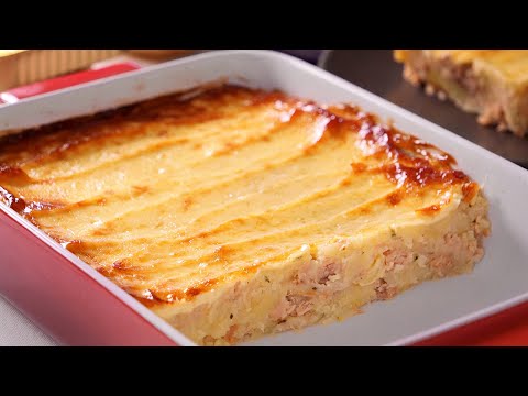 Pastel de Patatas y Atún | Receta muy Fácil, Rápida y Deliciosa